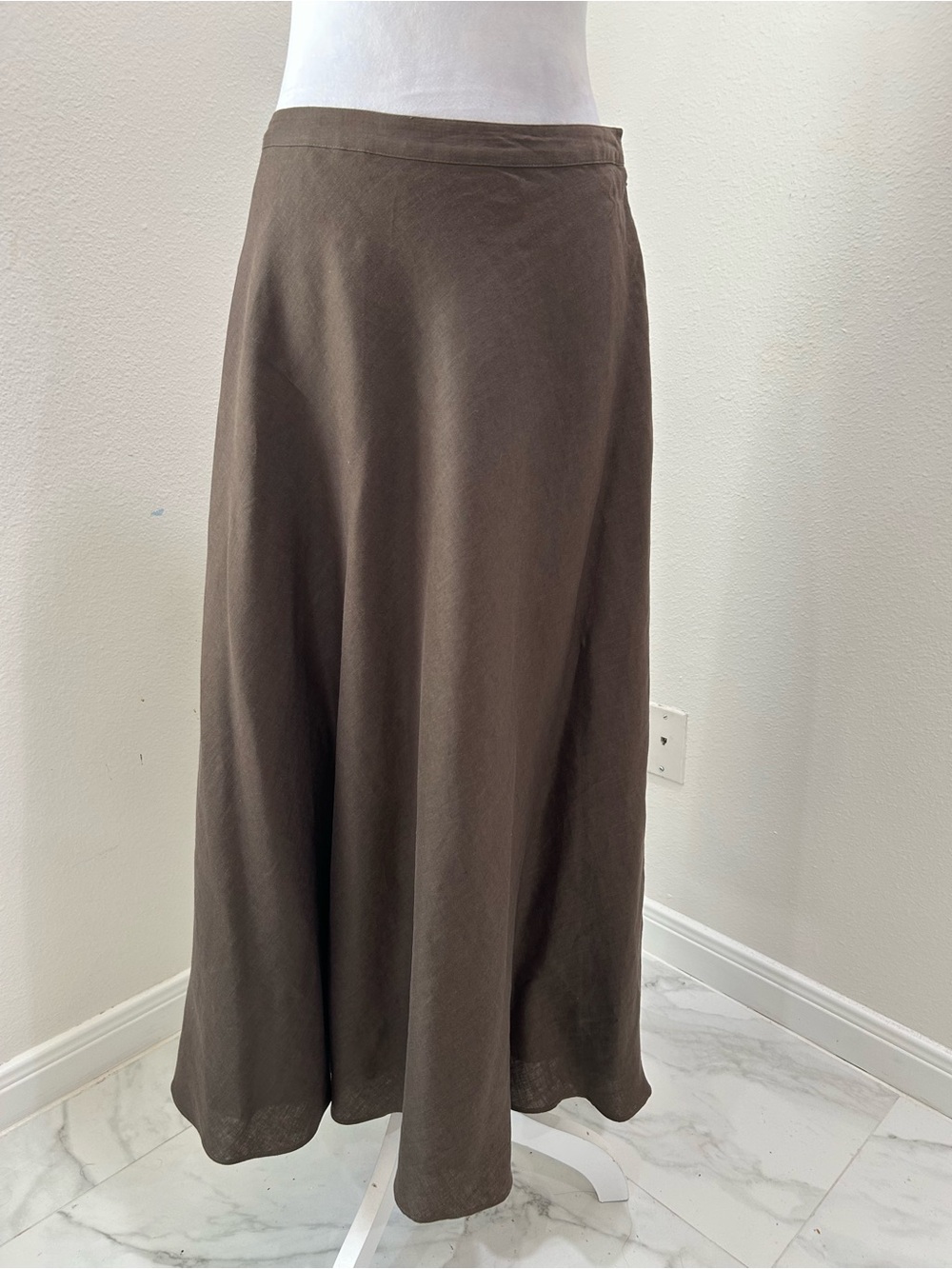 Austin Reed Classic Brown A-Line Maxi Skirt, Size 14